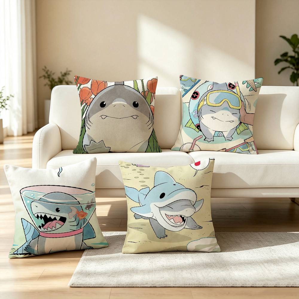 Home Landing Textiles - Cute Jeff the Land Shark Pillow