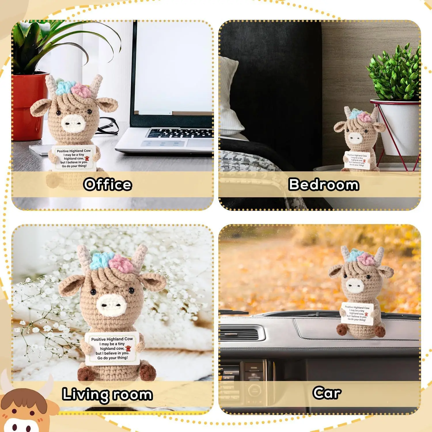 Crochet Emotional Cow Doll Dec - огляд і ціна Home Textiles Europe