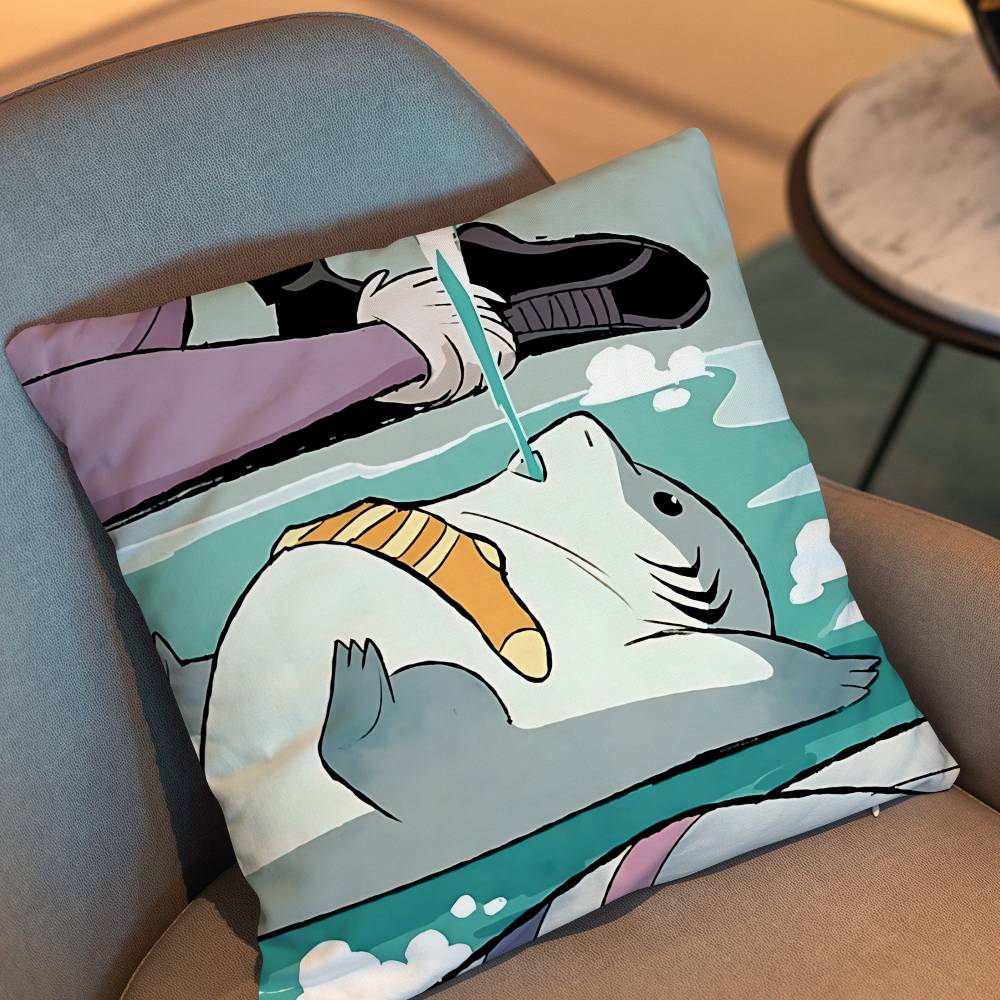 Land Shark cute Jeff Pillow Ca - огляд і ціна Home Landing Textiles