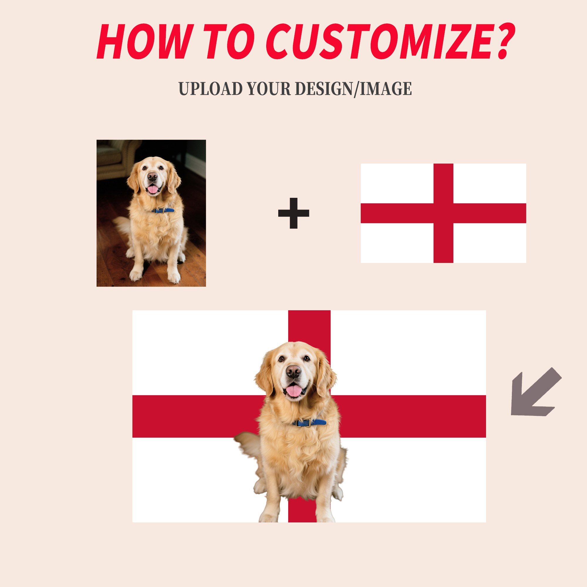 1pc 2D FLAT Personalize Englan - огляд і ціна Home Textiles & Furnishings