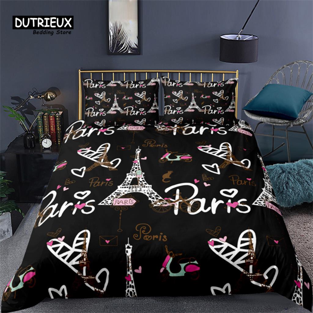 2/3PCS Soft Paris Eiffel Tower - огляд і ціна Home Textiles Paris