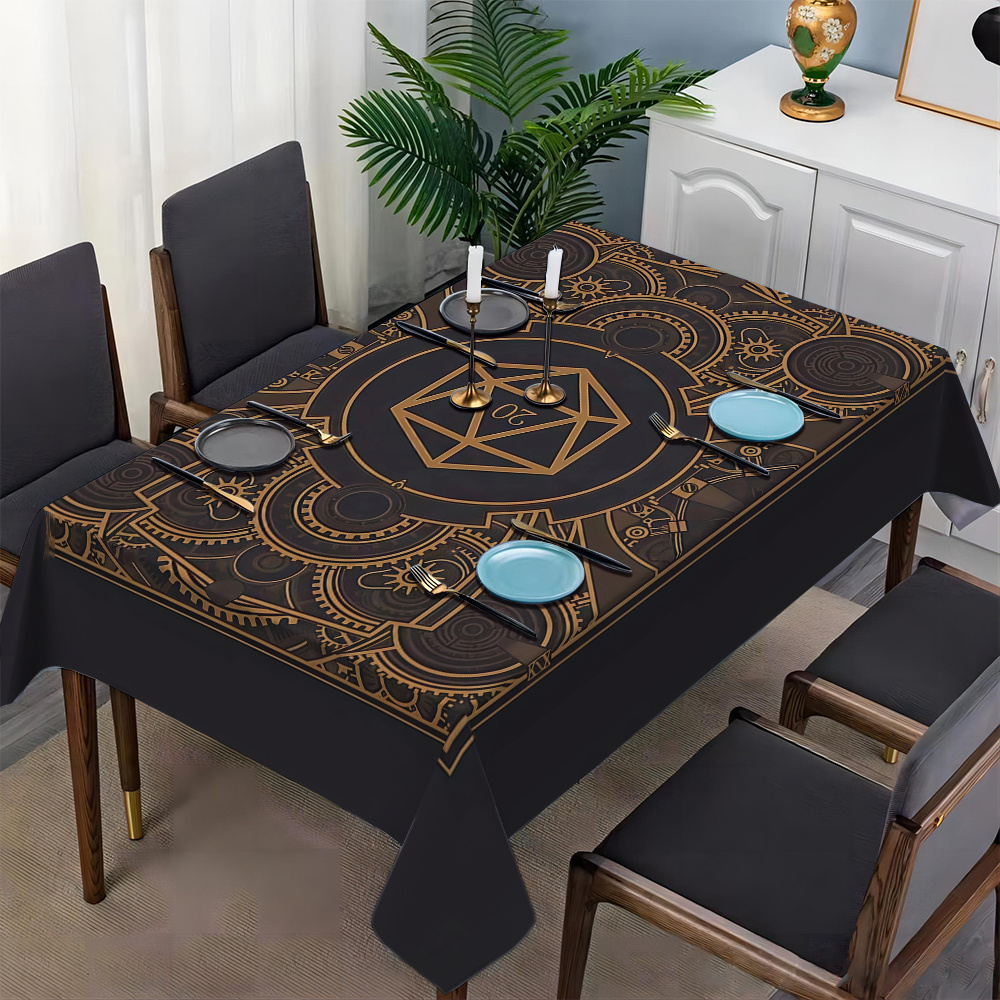 Steampunk Black Golden Gear Pa - огляд і ціна Home Textiles & Furnishings