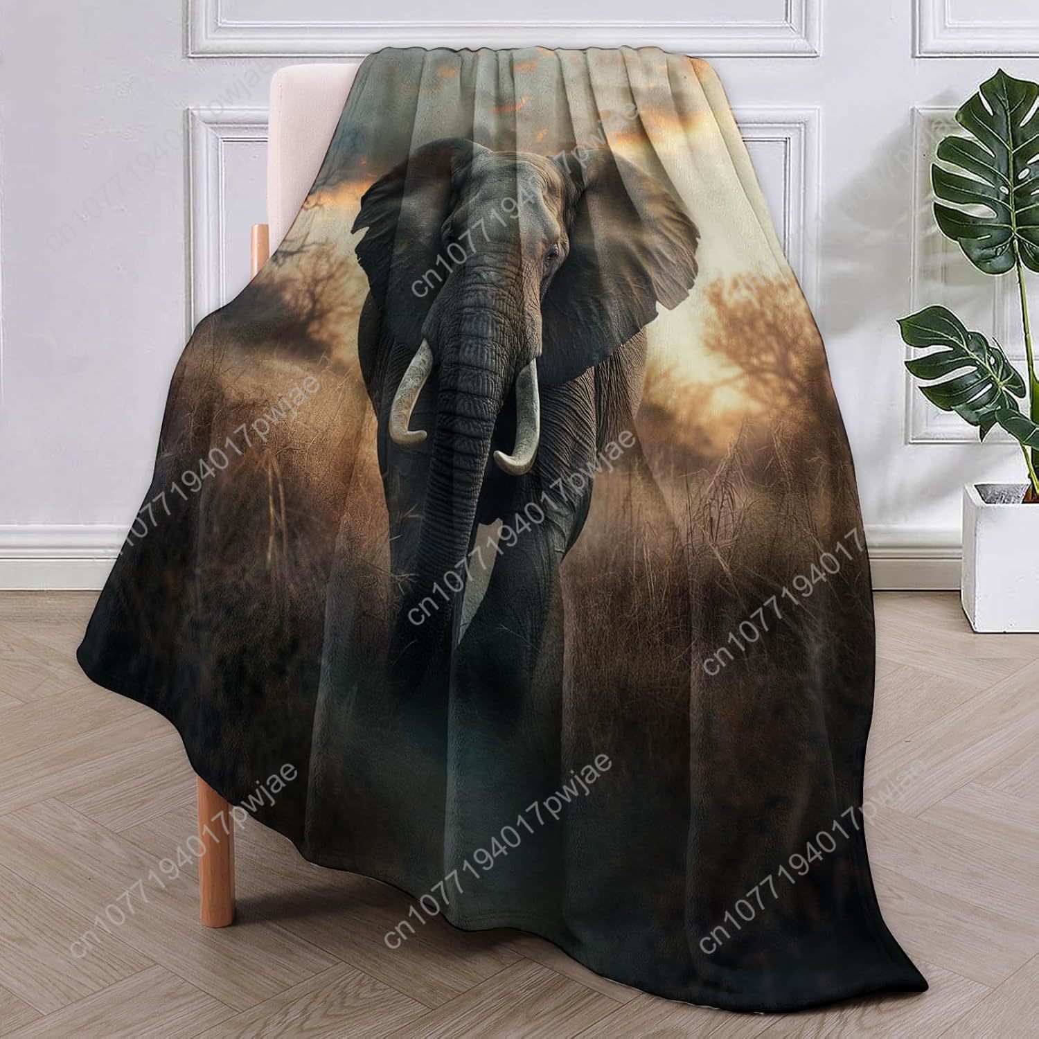 Elephant Fleece Blanket, Reali - огляд і ціна Home Textiles & Furnishings