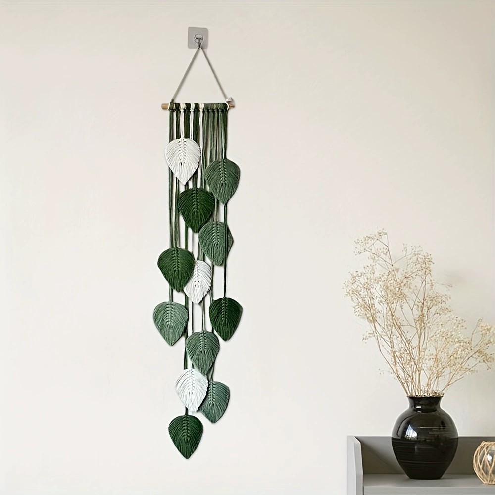 Handwoven Leaf Wall Hanging Ta - огляд і ціна Home Textiles Europe