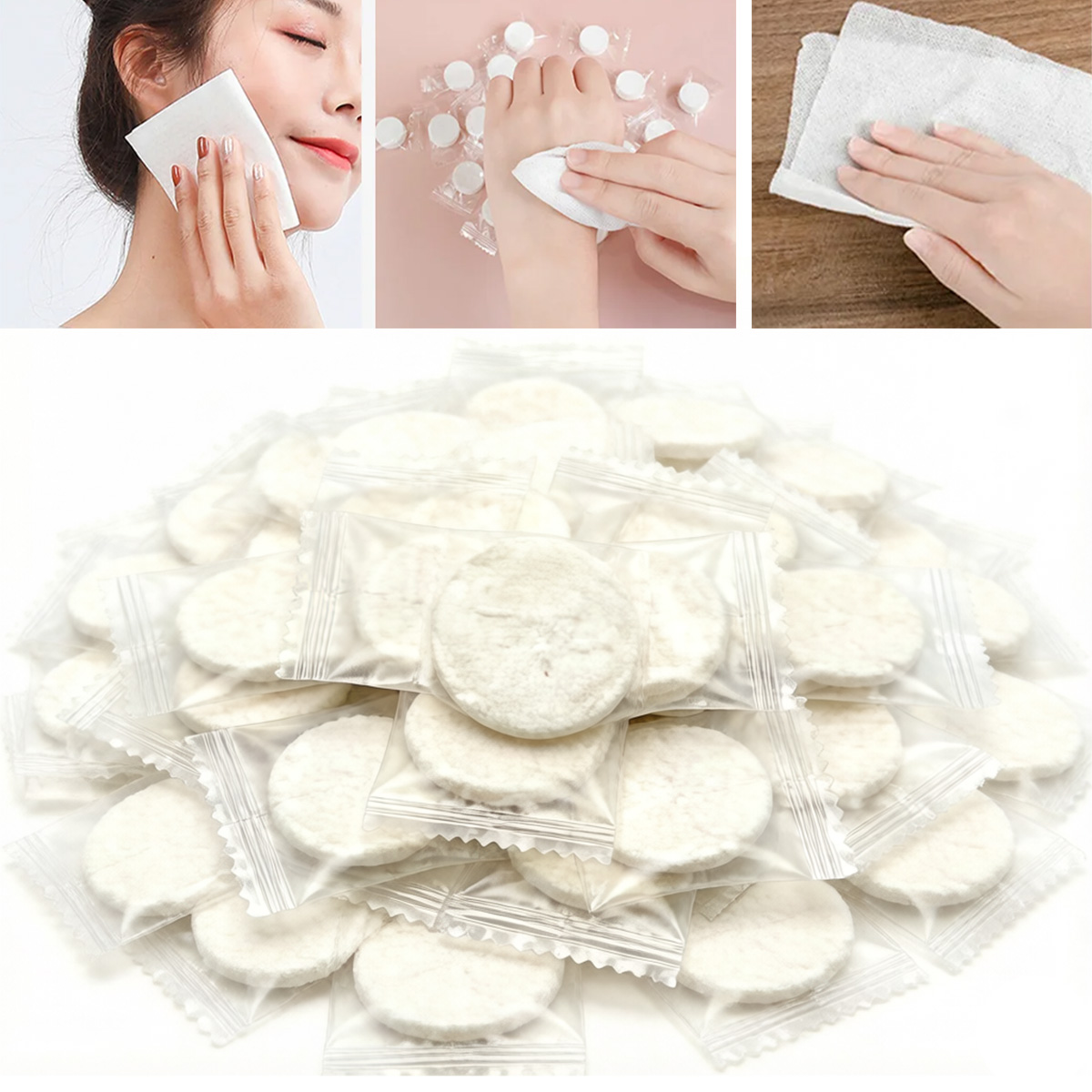100Pcs Portable Compressed Tow - огляд і ціна Home Textiles Face Towel
