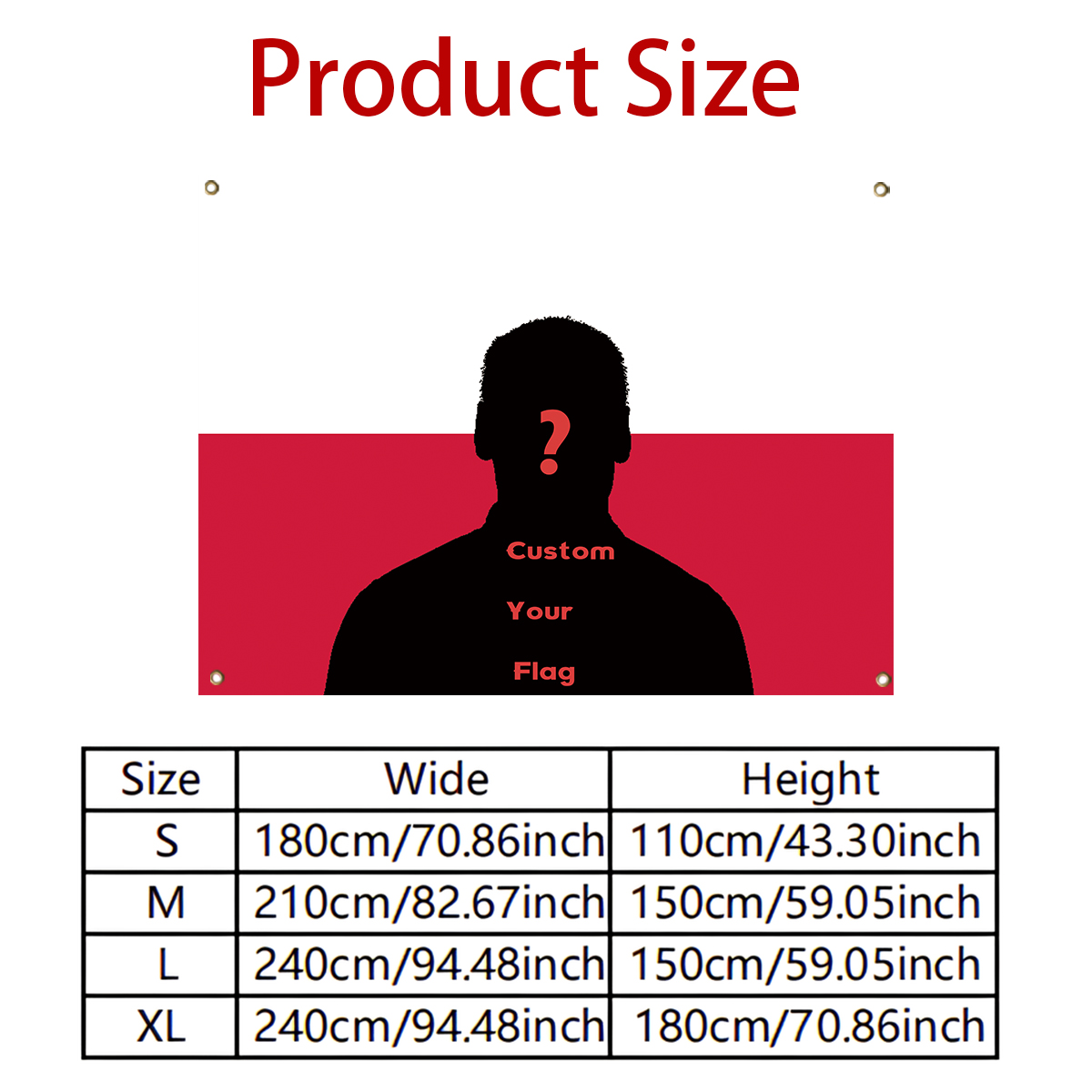 1Pc Custom Photo Polyster Flag - огляд і ціна Home Textiles & Furnishings